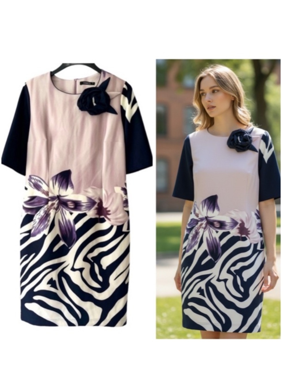 Chantal Short Sleeve Shift Dress